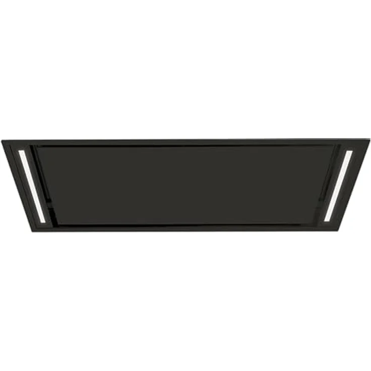 Falmec Stella Deckenhaube 90 cm, schwarze Dunstabzugshaube mit KACL.782#49F Motor, 800 m³/h, inkl. dimmbaren LED-Beleuchtung und Fernbedienung – Bild 2