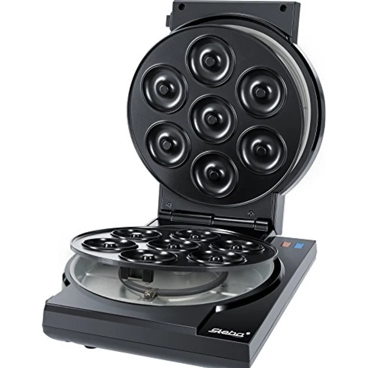 Steba CM 3 Cake-Maker ''3 in 1'',3 antihaftbeschichtete Platten für Cake-Pops, Muffins und Donuts,Platten sind auf Knopfdruck leicht herausnehmbar,inkl.Cake-Pop Halterung und Sticks, 800 Watt,Schwarz – Bild 3