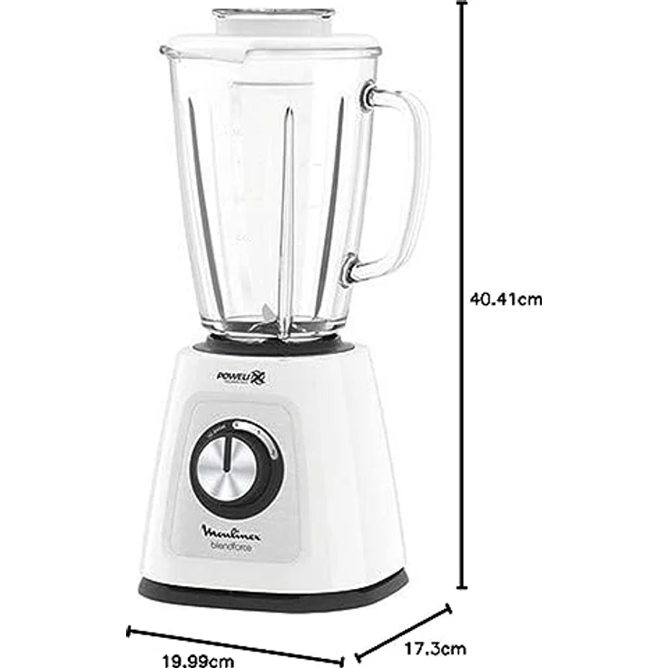 Moulinex LM4351 BlendForce 2 Standmixer, Powelix Technologie, scharfe Klingen, hitzebeständiger Topf 1,7 l, Kühlsystem, Smart Lock-System, 800 W – Bild 11