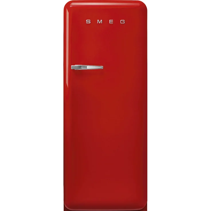 SMEG FAB28RRD6 Kühlschrank, 270 l, Umluftkühlung, 50's Style, Hochglanz Rot, Rechtsanschlag, 2025 Modell