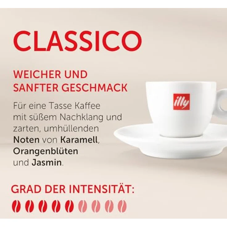 illy® Classico Kaffeebohnen, 500 g 100% Arabicabohnen für Vollautomaten, ausgewogenes Aroma – Bild 2