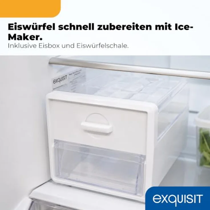 Exquisit GS5295-NF-H-040C, Gefrierschrank mit 274 l, No Frost, elektronisch, Energieklasse C, 39 dB, Inoxlook-az – Bild 7