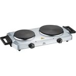 Lentz Doppelkochplatte Doppelkochfeld Kochplatte Doppel 1500 Watt + 1000 Watt