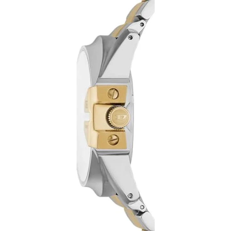 Diesel Herrenset Uhr Master Chief 3-Zeiger-Werk Datum Edelstahl, DZ2182SET, Silber/Bicolor, wasserdicht bis 100 m – Bild 3