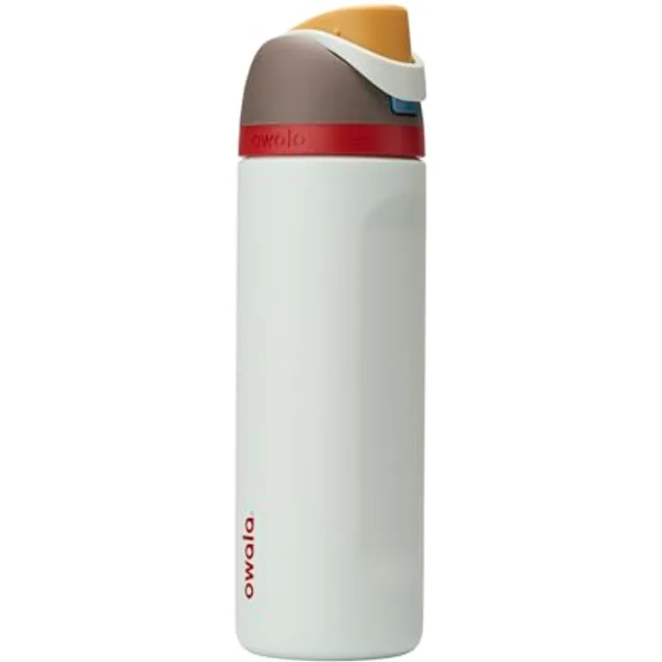 Owala FreeSip Isolierte Edelstahl Trinkflasche mit Strohhalm, 710 ml – BPA-frei, auslaufsicher, optimal für Sport und Outdoor, Boneyard