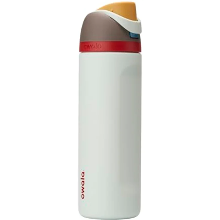 Owala FreeSip Isolierte Edelstahl Trinkflasche mit Strohhalm, 710 ml – BPA-frei, auslaufsicher, optimal für Sport und Outdoor, Boneyard – Bild 1