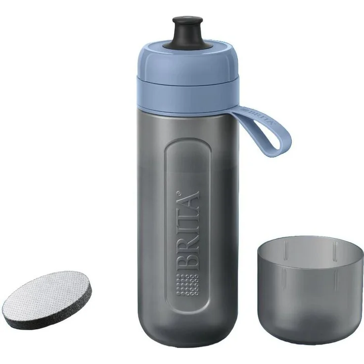BRITA Wasserfilter-Flasche Active Dunkelblau mit MicroDisc-Filtrationstechnologie – Bild 1