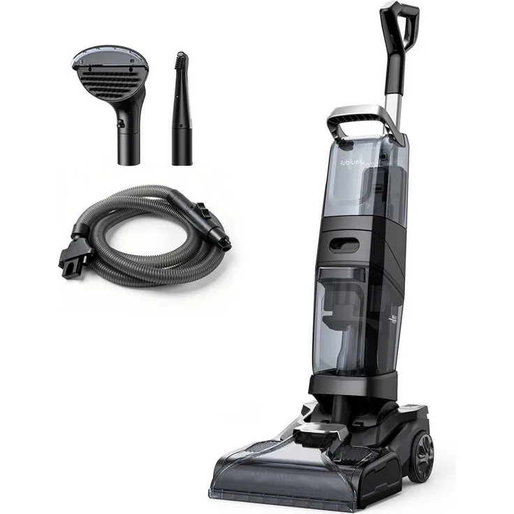 lubluelu X3 Professional Teppichreiniger, 1200 W, beutellos, Dual-Tank, für Teppiche, Polster und Treppen