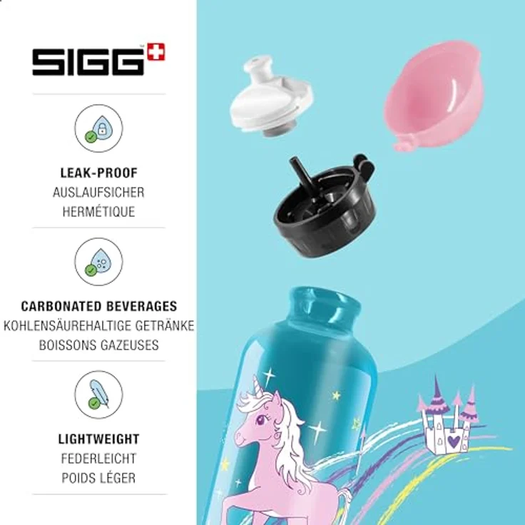 Sigg Kinder Trinkflasche Sigg Kids Bella Unicorn 0.4 L, bunt, 0.4, 8625.90 – Bild 3