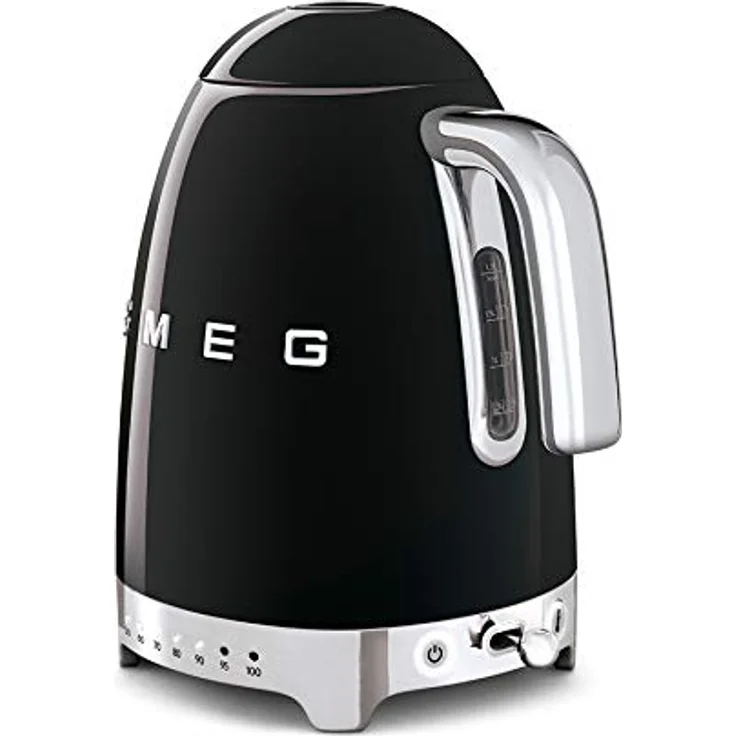 Smeg KLF04BLEU Wasserkocher, 2400W, 1,7L, Edelstahl, schwarz – Bild 3