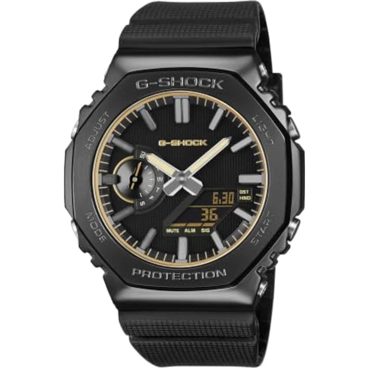 Casio G-Shock GM-2100LXB-1A9ER Herren-Armbanduhr, schwarz mit schwarzem Zifferblatt und schwarzem Armband, 44 mm Gehäusedurchmesser – Bild 1