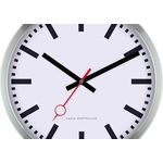 Eurotime 53820-05 Funk Wanduhr 30 cm Schwarz mit erhabenen Ziffern