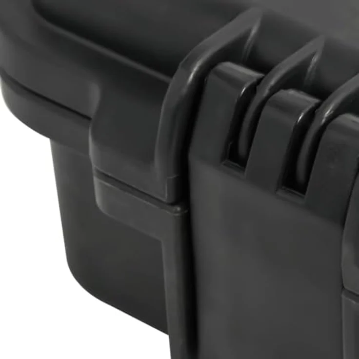 vidaXL Koffer für Flugreise, Tragbar Schwarz, 30x24,5x12,5 cm, mit Schaumstoffeinlage und Wasserschutz – Bild 4