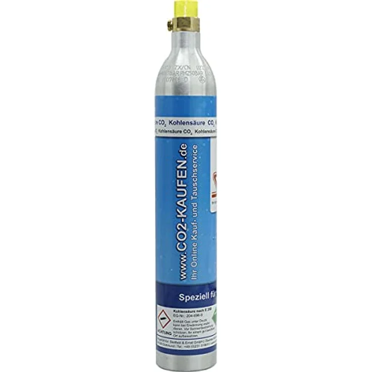 CAGO 2 x CO2 Zylinder Kohlensäure 425g Flasche inkl. Füllung bis zu je 60L, kompatibel mit SodaStream, Wassermaxx, Soda-Maxx, Soda Club – Bild 3
