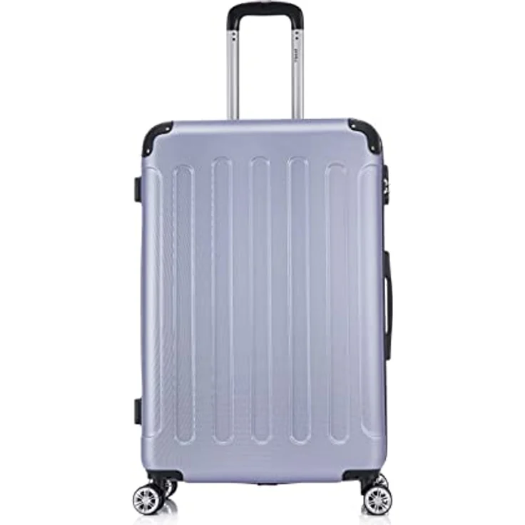 Flexot® Flex-2045 Koffer XL Zwillingsrollen Reisekoffer Trolley Hartschale in Flieder – Bild 2