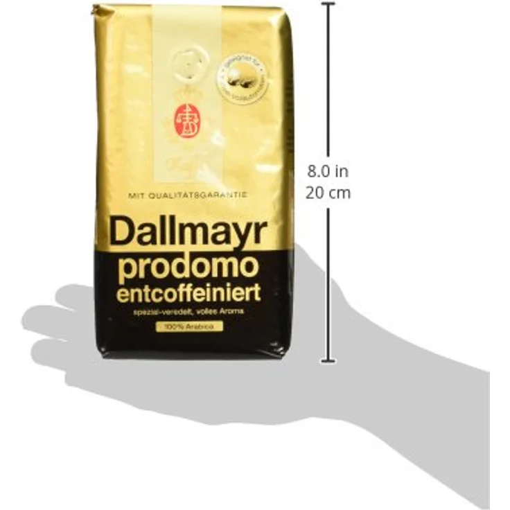 Dallmayr Kaffee Prodomo entcoffeiniert 500g in Kaffeebohnen, 12er Pack (12 x 500 g) – Bild 6