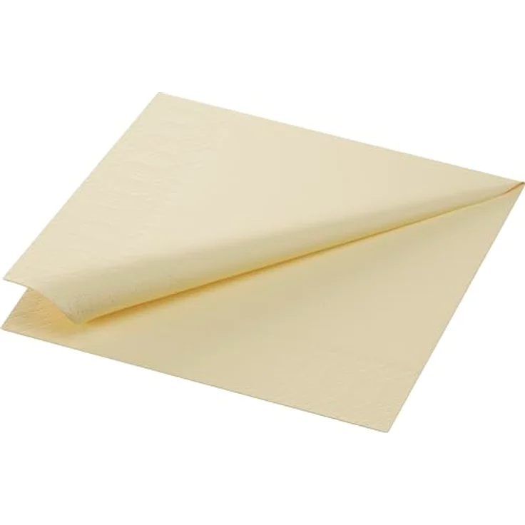 Duni Zelltuchservietten 33 x 33 cm, 3-lagig, 1/4 Falz, 250 Stück, champagne – Bild 2
