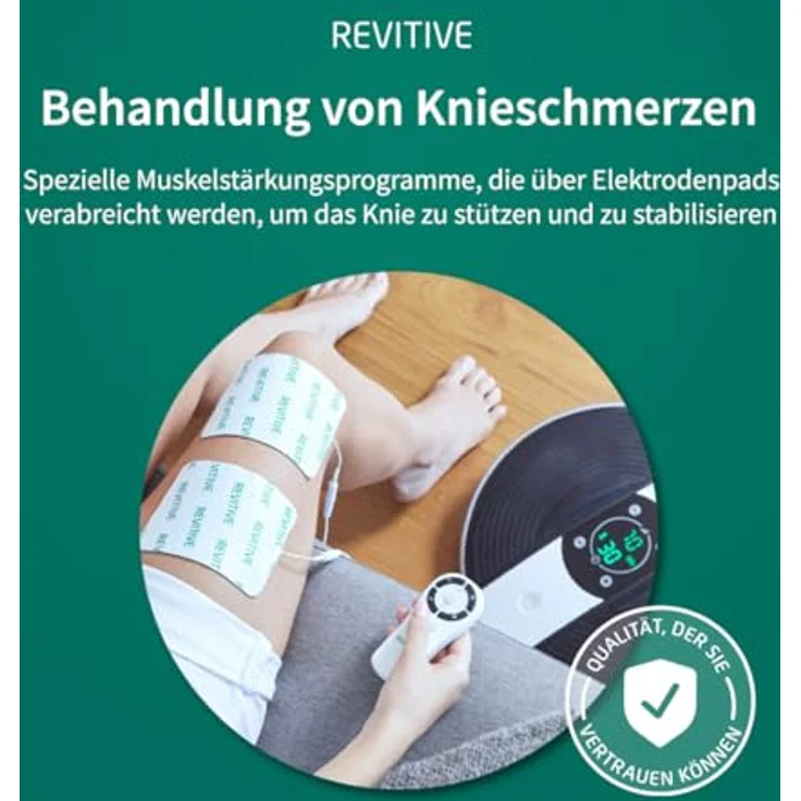REVITIVE Medic Plus, EMS-Fußmassage-Gerät mit OxyWave-Technologie, Knie-Durchblutungs-Stimulator zur Linderung von Schmerzen, Schwellungen und Krämpfen – Bild 7