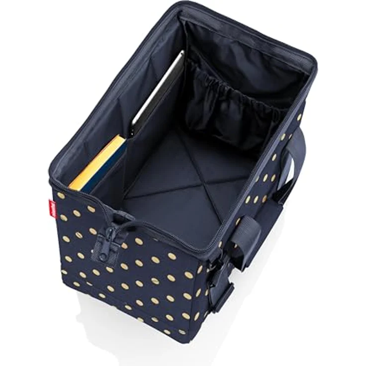 REISENTHEL® Einkaufsshopper allrounder M metallic dots blue, 18 l Volumen, wasserabweisendes Polyestergewebe – Bild 3