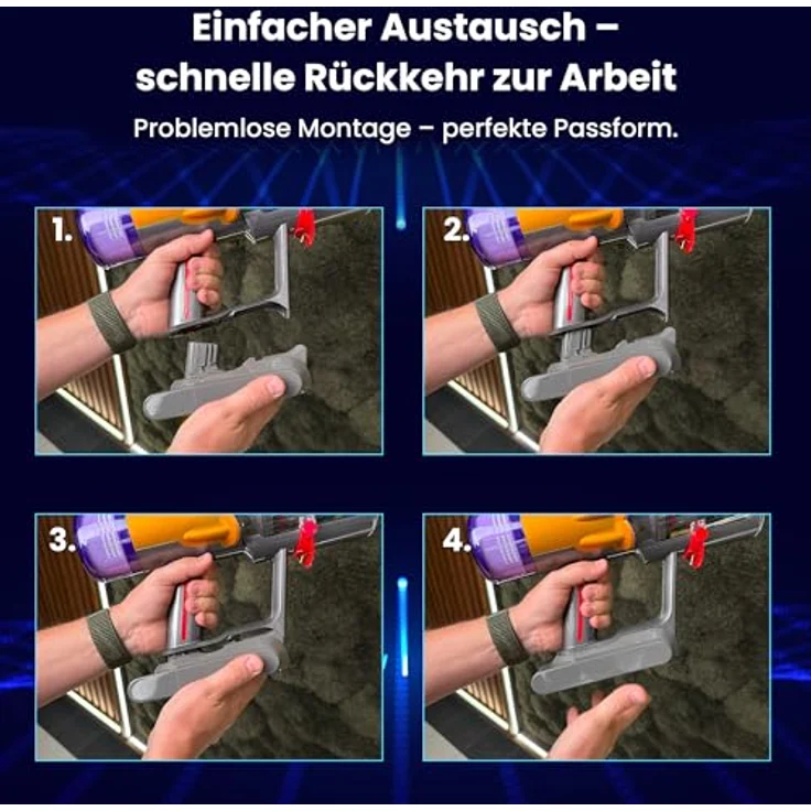 Extralink Dyson V12 Ersatzakku 25,2V 2500mAh mit Filter für Kabel- und handstaubsauger – Bild 7