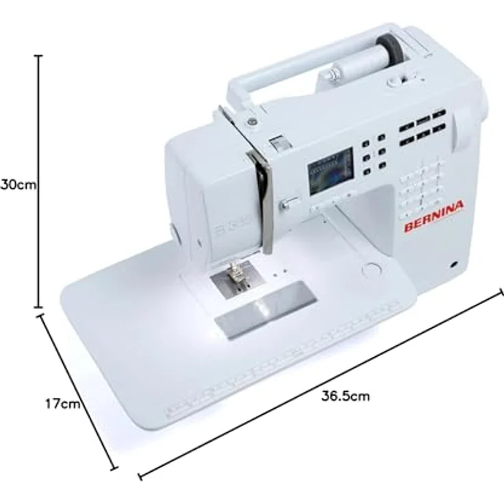 Bernina B 335  900 Stiche pro Minute Display Nählicht Nähmaschine, weiß – Bild 6