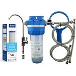 TWaLa Wasserfilter VARIO-TWL Untertisch Wasserhahn inkl. Alvito Primus SD 0,45 µm Filter, elegant verchromt