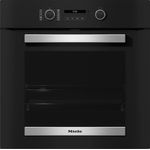 Miele Einbaubackofen H 2467 BP Active, mit Vollauszug, Pyrolyse-Selbstreinigung, AirFry-Funktion, Vernetzung mit Miele@Home, Obsidianschwarz/Edelstahl
