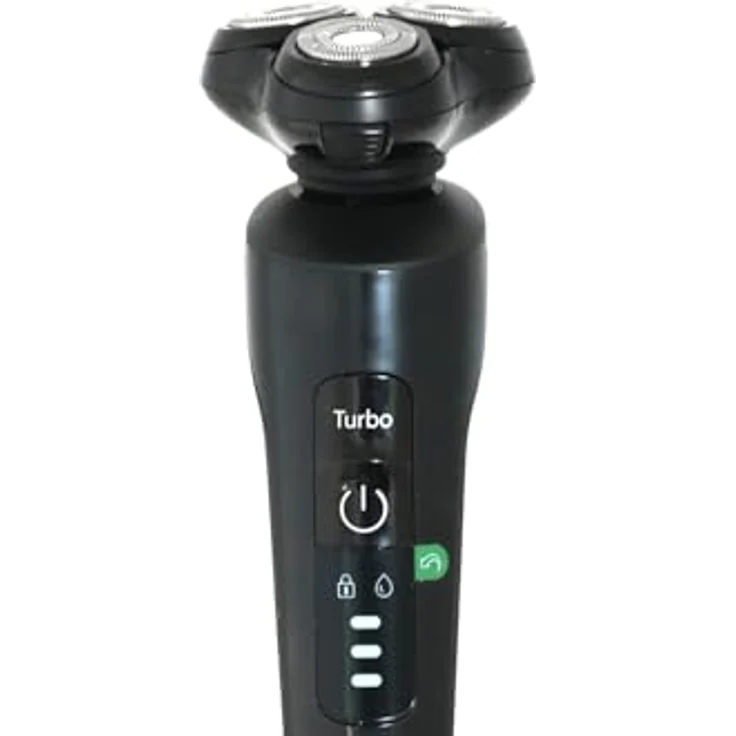 GRUNDIG 3-Kopf Herren Rasierer Rotation Nass und Trocken Akku Rasierapparat, 85% recycelbares Kunststoffgehäuse – Bild 5