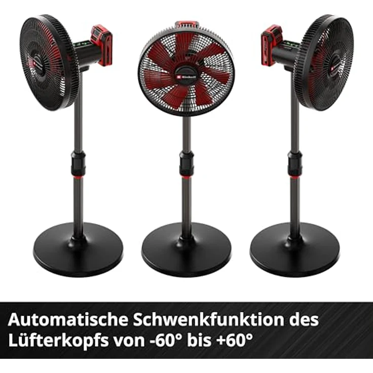 Einhell Akku-Ventilator GE-CF 18/320 P Li-Solo, 4-stufige Luftstromregelung, oszillierend, ohne Akku und Ladegerät – Bild 9