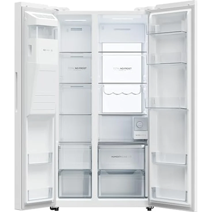 Haier HSW79F18DIGW Side by Side Kühlschrank, 601 l, Weiß, My Zone Plus, Total No Frost, hOn-App, Inverter Kompressor – Bild 3