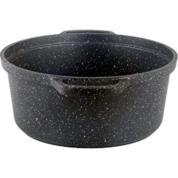 Kamberg – 0008194 – Schmortopf 20 cm Durchmesser, rund, schwarz – Aluminiumguss – Beschichtung in Steinoptik – Für alle Herdarten, auch Induktion – PFOA‑frei – Bild 4