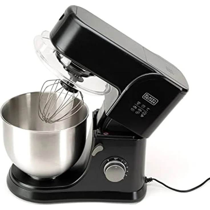 Black+Decker ES9130080B BXKM1001E Küchenmaschine, Stainless Steel, Schwarz – Bild 2