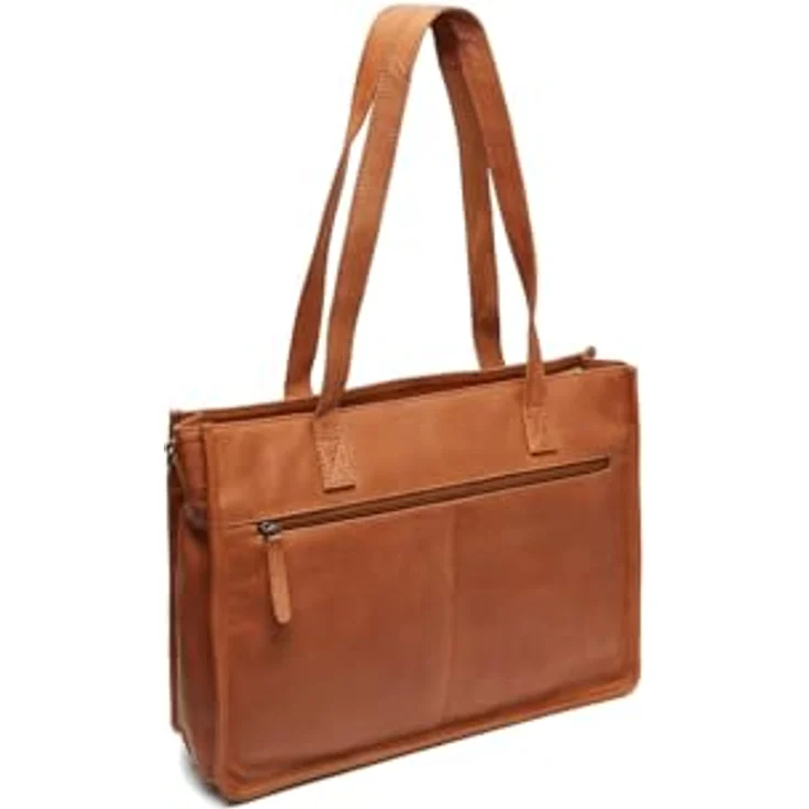 The Chesterfield Brand Adana Shopper Tasche, 40 cm, Leder mit Laptopfach, cognac – Bild 5