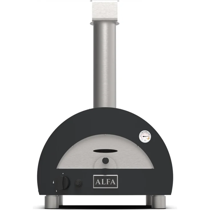 Alfa Forni Tragbarer Gas Pizzaofen MODERNO PORTABLE Schiefer Grau mit Heat Genius-Technologie, Made in Italy – Bild 1