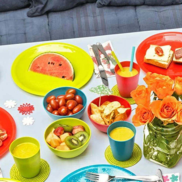 Rotho Caruba kleine Schale 0.45l, Kunststoff (PP) BPA-frei, blau, 0,45l (12,5 x 12,5 x 6,0 cm) – Bild 2