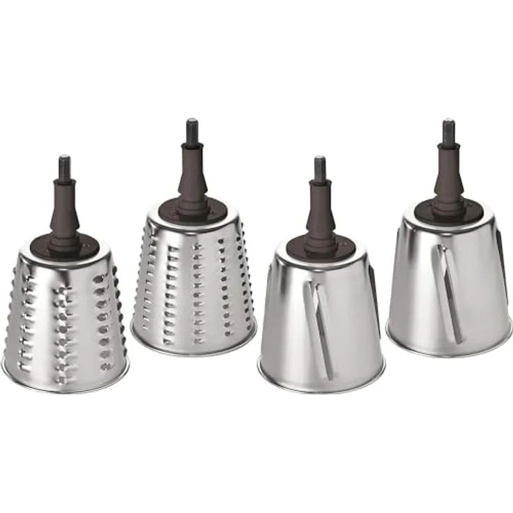 WMF Profi Plus Gemüseschneider 4-teilig, Cromargan Edelstahl, 4 Schneideinsätze für Gemüse, Obst, Käse, für und Küchenminis Küchenmaschine – Bild 5