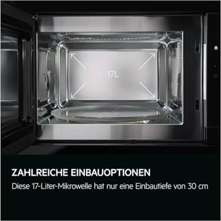 AEG Mikrowelle NMB5S171SB, 17 l, einfach zu öffnende Tür, Auftau-Funktion – Bild 4