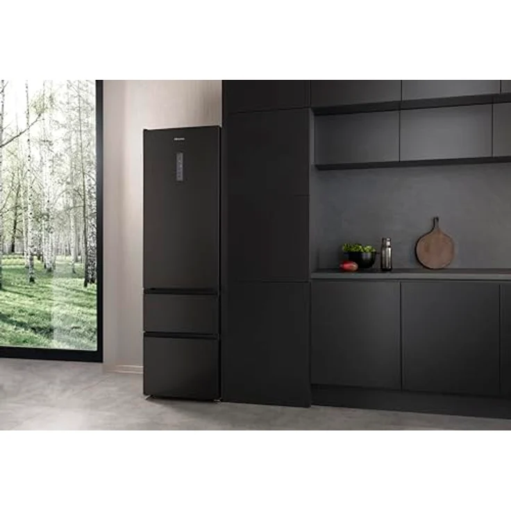 Hisense RM469N4AFD1 Kühl-Gefrierkombination, freistehend, NoFrost, 368 Liter, 229 L Kühlen, 113 L Gefrieren, XtremeFreeze, Smart Fresh, schwarz Inox – Bild 16