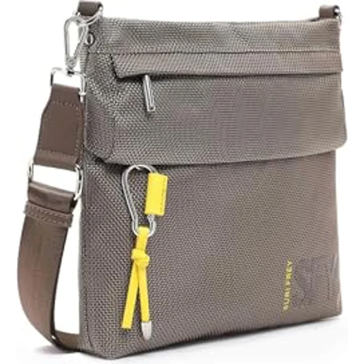 SURI FREY SFY SURI Sports Marry, Umhängetasche aus Nylon-Optik mit Reißverschluss und abnehmbarem Umhängeriemen, hellbraun – Bild 5