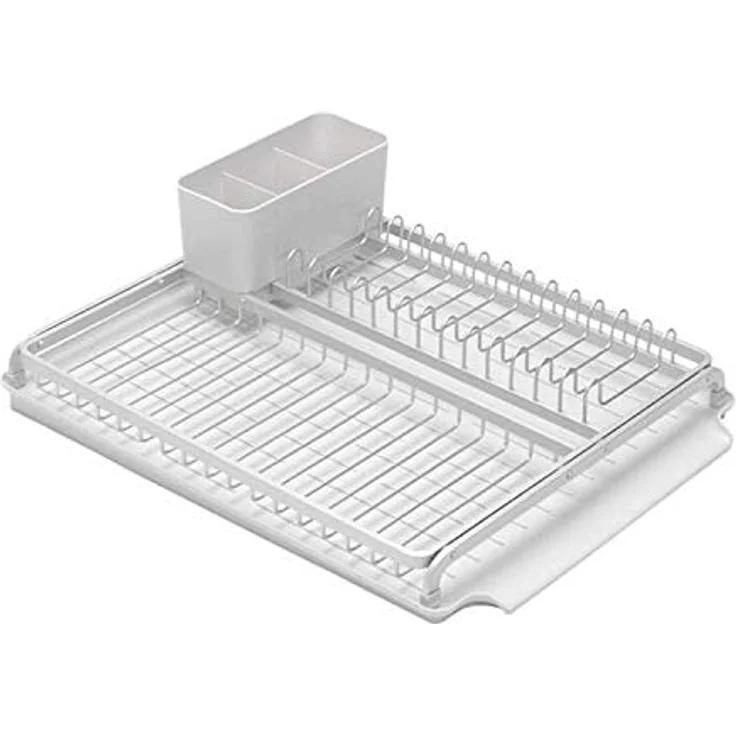 Brabantia Abtropfgestell, Stahl, hellgrau, 49,2 x 38,6 x 14,2 cm – Bild 2