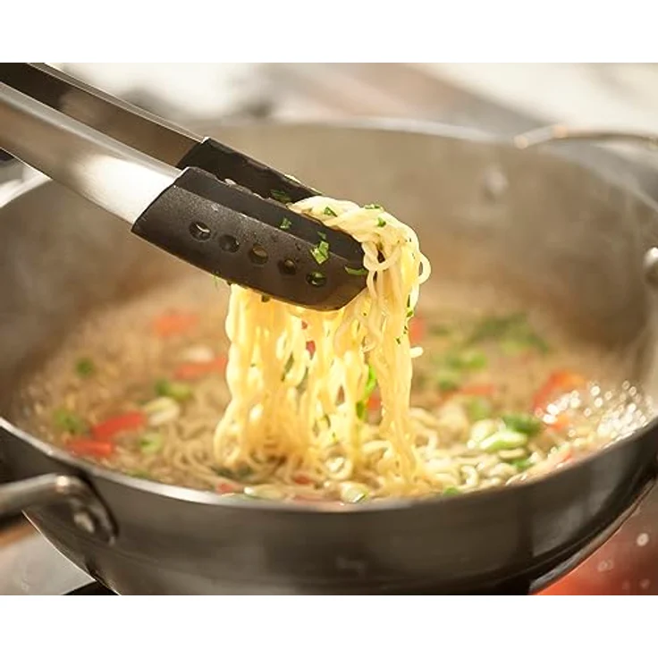 Joseph Joseph Elevate Fusion 5-teilig Silcone Küchenutensilien mit Kompaktständer, Küchenhelfer Set, hitzebeständig, antihaftbeschichtet, Edelstahlgriffe, BPA-frei, Kochlöffel Set – Bild 5