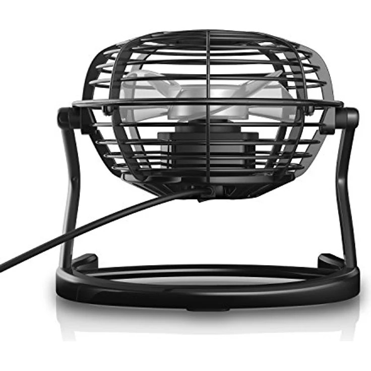 CSL USB Ventilator Tischventilator schwarz – Bild 4