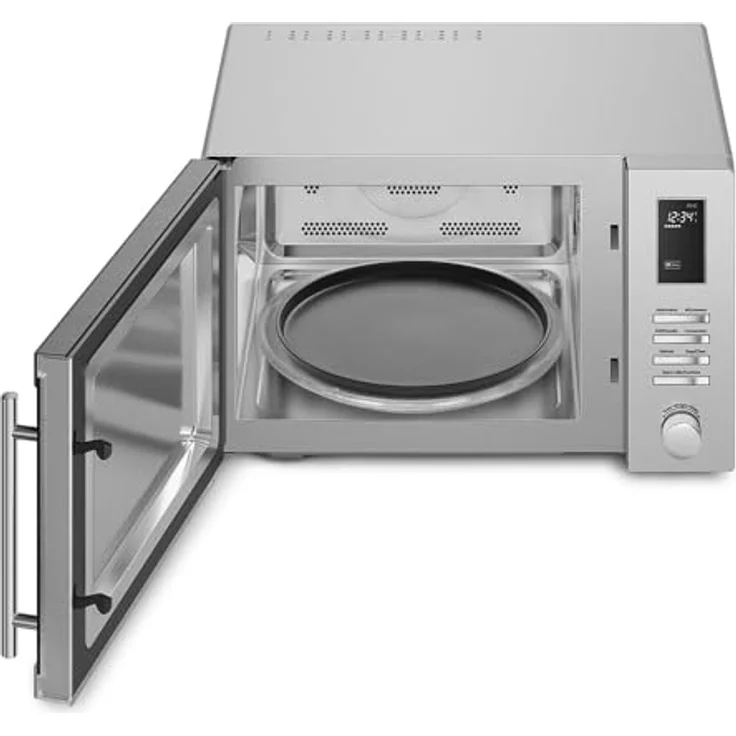 Smeg MOE34CXI2, Mikrowelle mit 34 Litern und 1100 Watt, Edelstahl – Bild 5