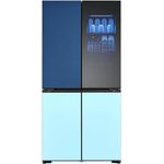 LG GMV960NNME Kühl-Gefrierkombination 617L, No-Frost, InstaView, DoorCooling+, Eiswürfelspender, silber, 4-türig, Klasse E