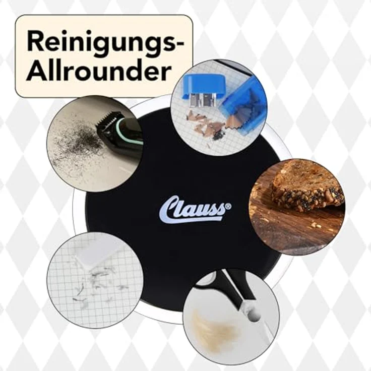 Clauss CL-50001 00 Mini-Sauger 2Clean, batteriebetrieben, schwarz-weiß – Bild 4