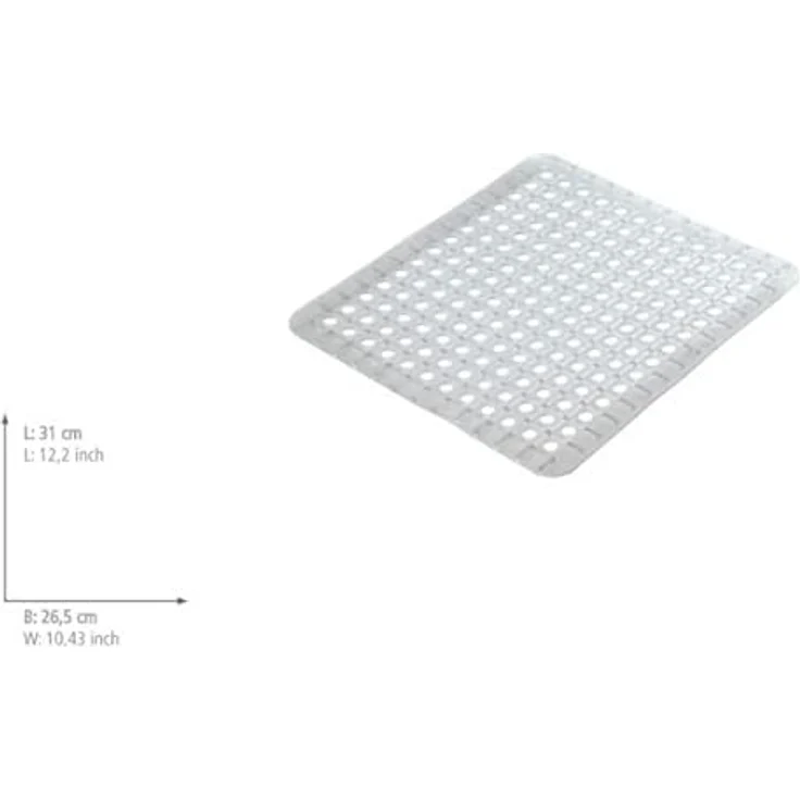 Wenko Spülbeckeneinlage Opal, 26,5 x 31 cm, Transparent – Bild 6