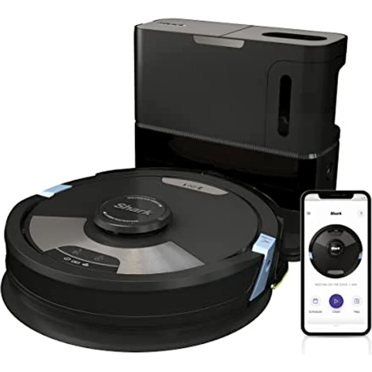 Shark AI Ultra 2-in-1 Saugroboter Self-Empty [RV2600WSEU]bis zu 110 Minuten Laufzeit, Ultraschall-Wischen, Absaugstation, Matryx Clean Navigation, Selbstreinigende Bürstelrolle, Wi-Fi App – Bild 1