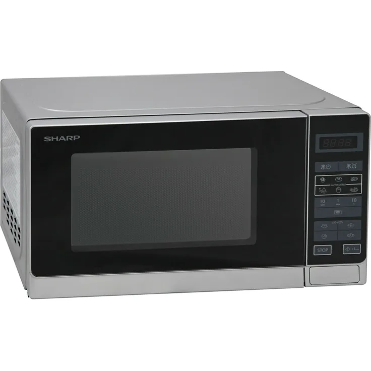 Sharp Mikrowelle R-242 INW silber, Mikrowellen-/Backofenfunktionen, Touchscreen, Tipptasten, Drucktasten