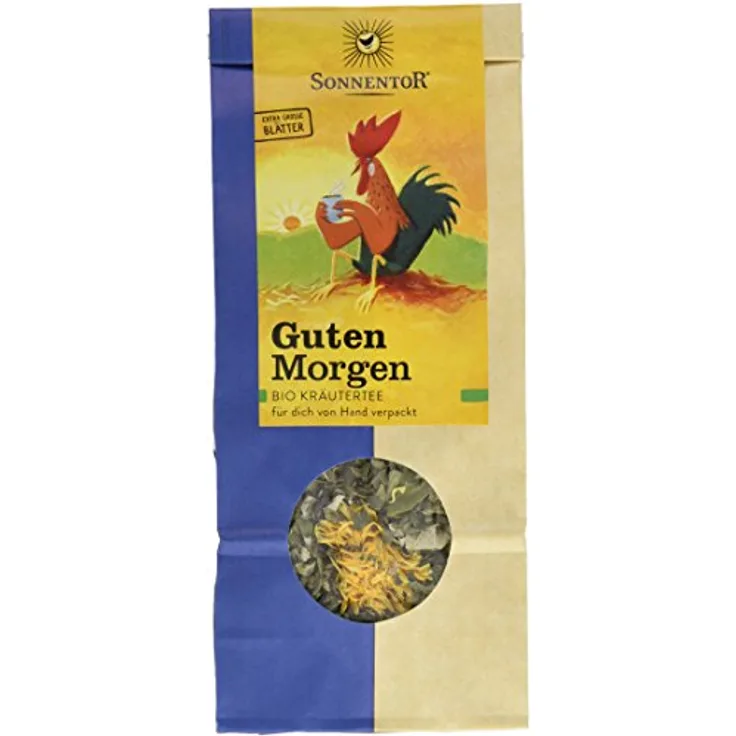 Sonnentor Guten Morgen Tee Bio - Lose, 50 g, kräftig-würzige Kräuterteemischung für einen schwungvollen Start in den Tag