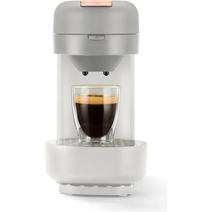 Tchibo Kaffeepadmaschine CALL ME PAD, für 2 Tassen, schnell und leise, automatische Abschaltfunktion, Soft White